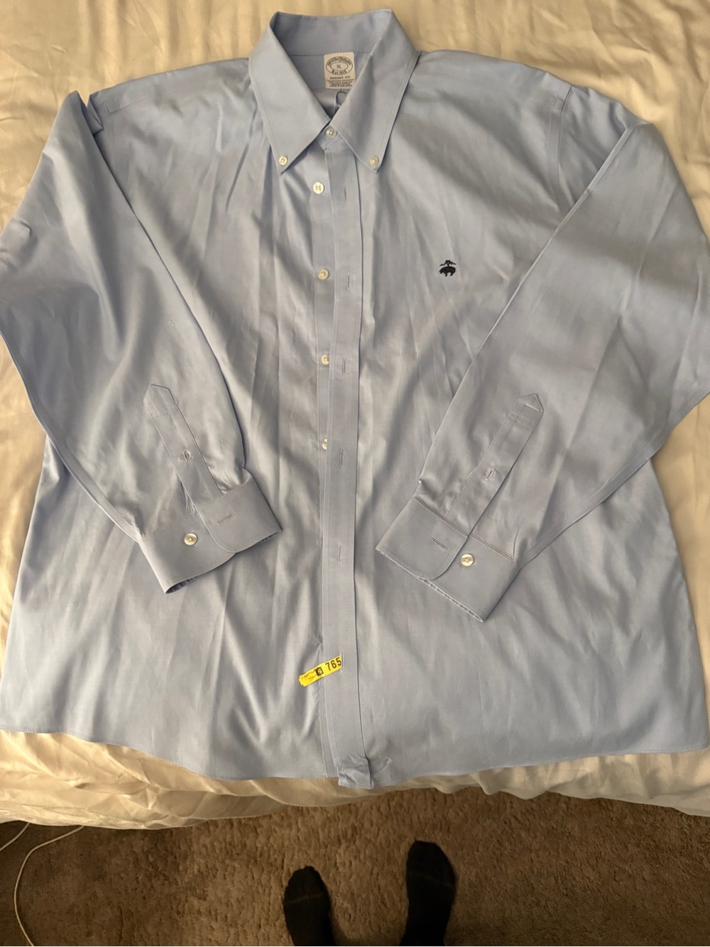 Brooks Brothers Light Blue Button-Front Dress Shirt
